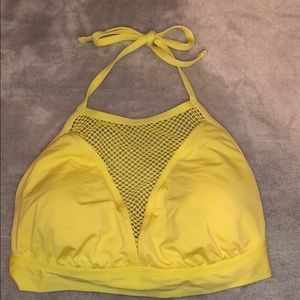 yellow halter bikini top